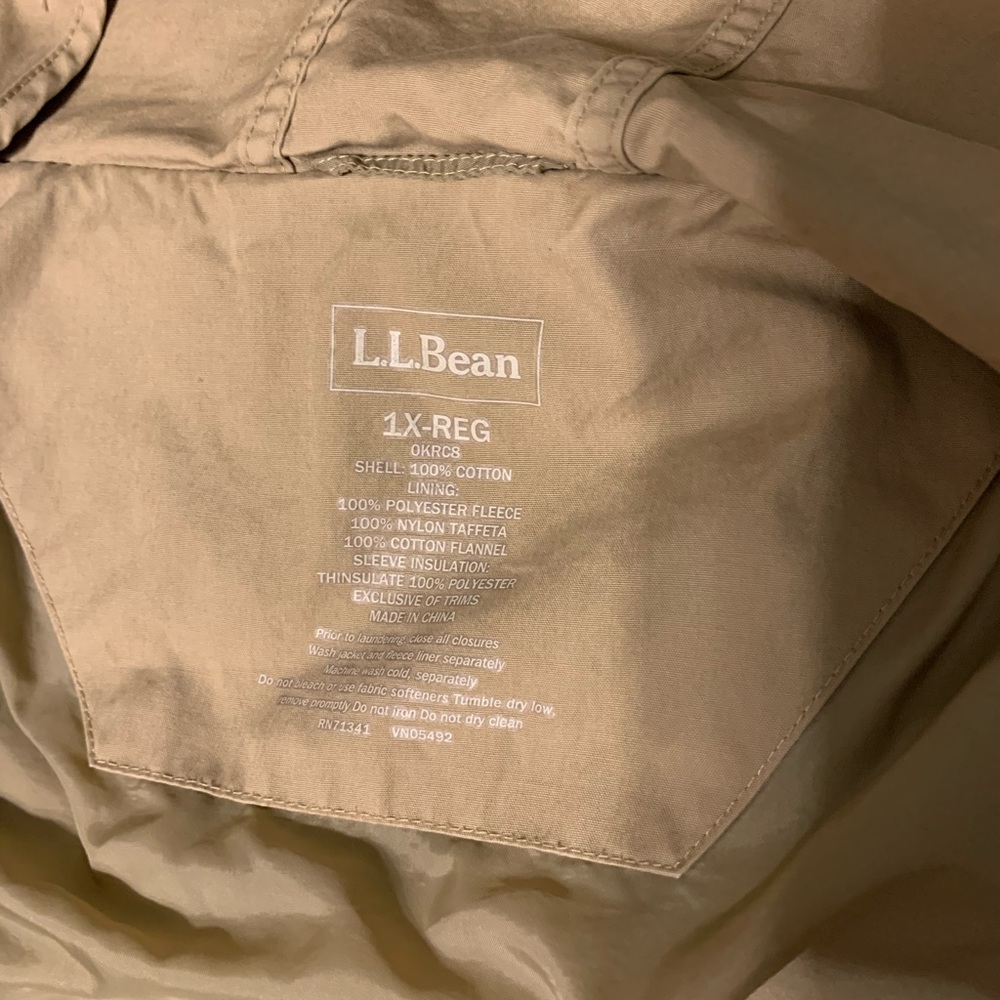 LL bean hooded jacket